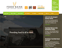 Tablet Screenshot of foodbanklarimer.org